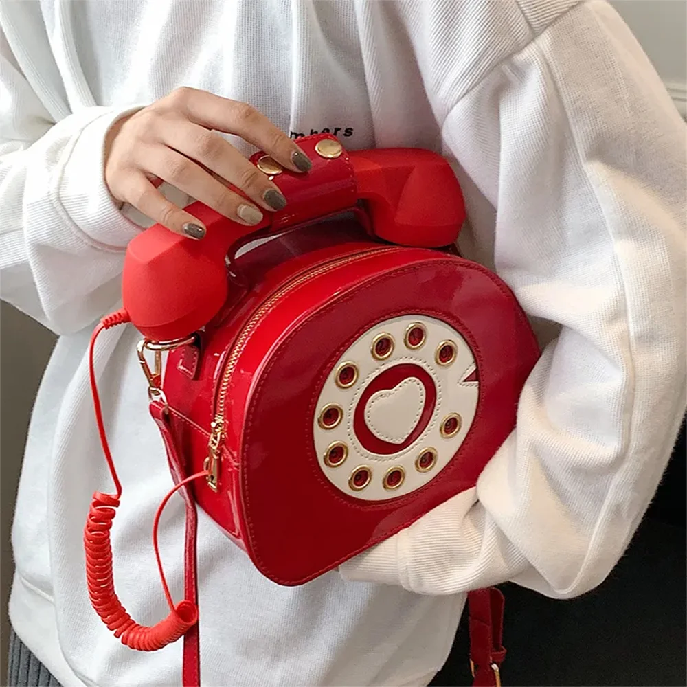 Digital telephone zipper Shoulder Lolita girls bag Fashion woman Multicolor PU tea party college style cosplay Lolita bags