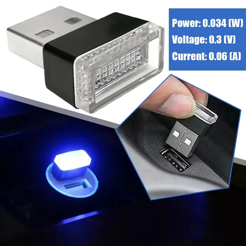 

Car Usb Decorative Light Atmosphere Night Light Emergency Car Lamp Reading Interior Accessories O9w5