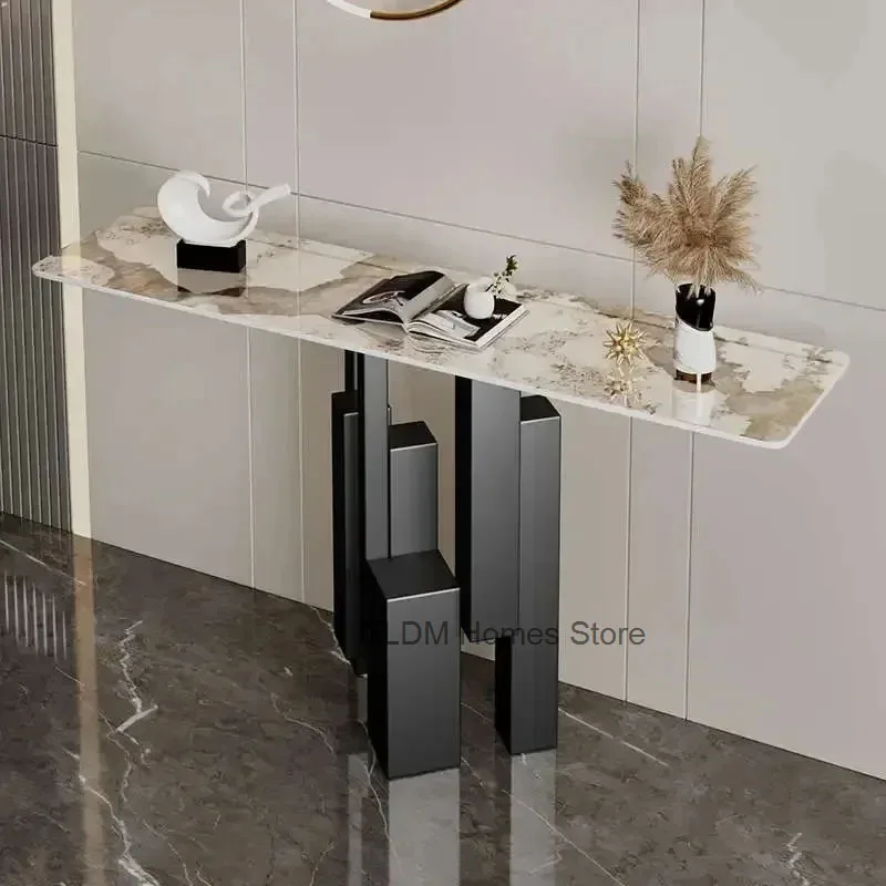 Luxury Design Console Tables for Living Room Corner Table Modern Entrance Table Nordic Hallway Furniture Home Decoration image 2