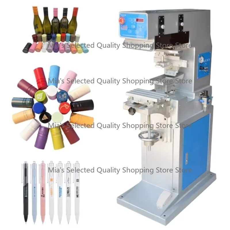 Semi-automatic Bottle Cap Pad Printing Machine Detachable Printing Monochrome Two-Color Mineral Water Plastic Caps Wine Bottle