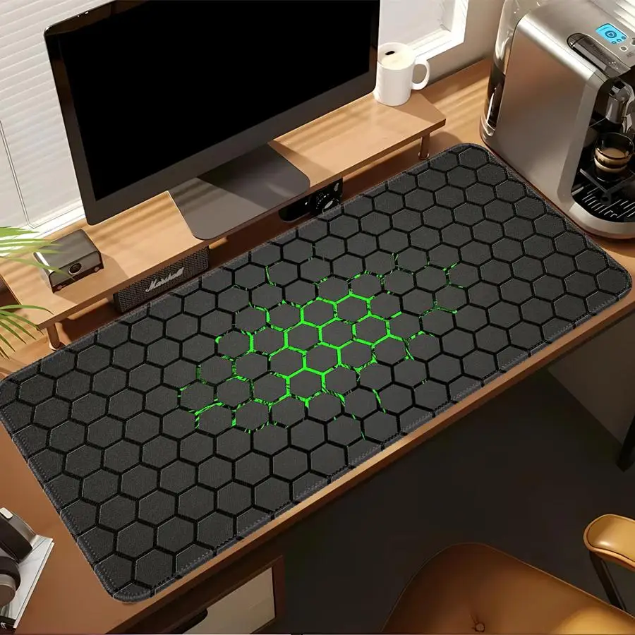 Hexagonal Green Pattern Is Cool Mouse Pad Desk accessories Game Console Pad Keyboard Mouse Pad office Pad Computer Laptop Pad