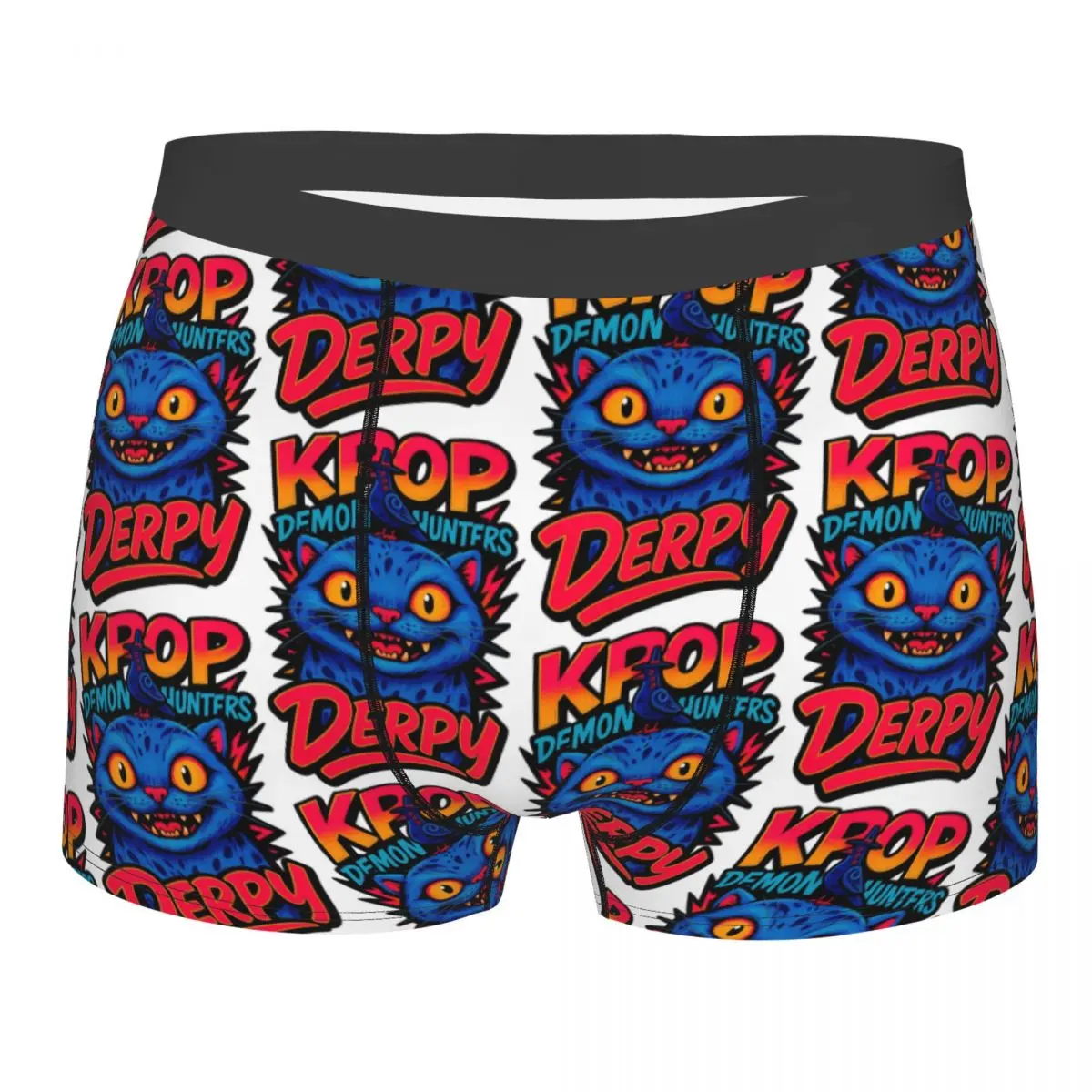 

K-Pop Demon Hunters Art Derpy Tiguer Underwear Man Shorts Briefs Soft Trend Boxershorts Trenky Printed Large Size Underpants