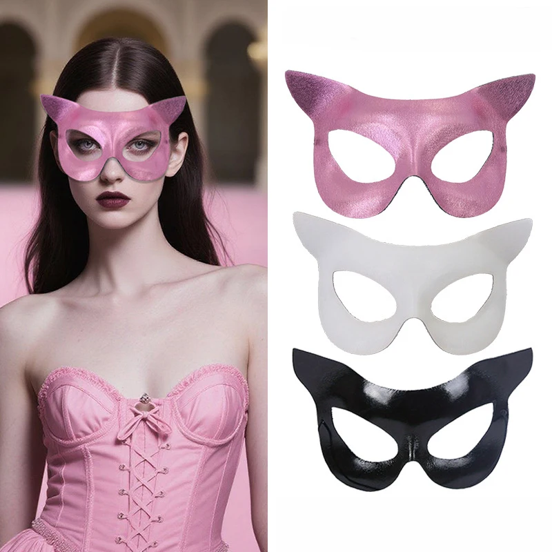 Party-Augenmaske, bezaubernde Fuchs-Augenmaske, PVC-Maskerade-Maske, halbe Gesicht für Halloween, Maskerade, Veranstaltungen, Festivals