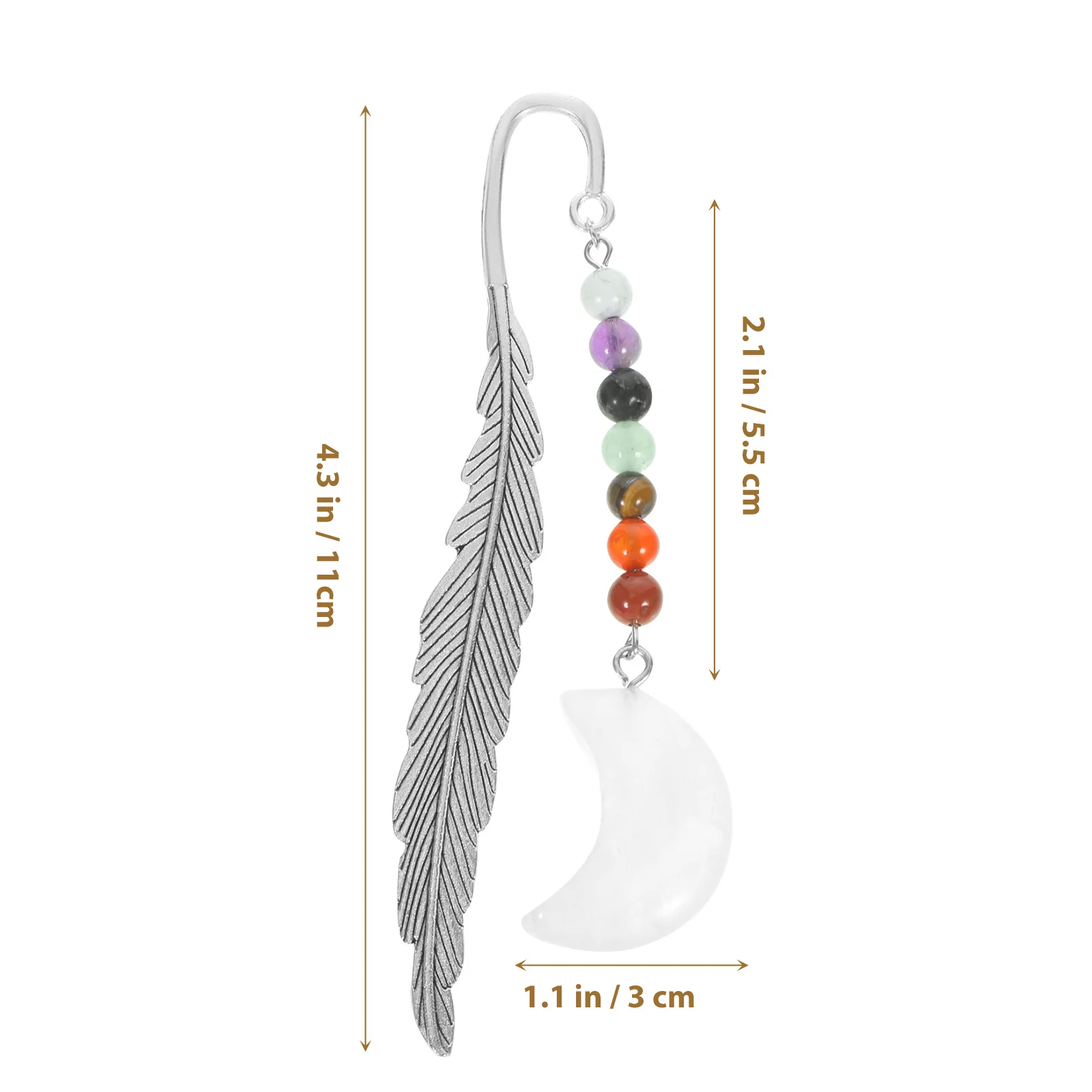 Guiding Bookmark Plume Shaped Book-Mark Metal Design Long-Lasting Fade-Resistant Page Tracker for Book Lovers