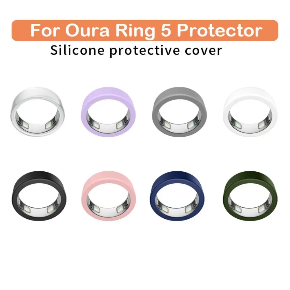 Neue Weiche Silikonhülle Elastischer Kratzfester Schutz Zubehör Schutzhülle für Oura Ring 5 Fitness Smart Ring