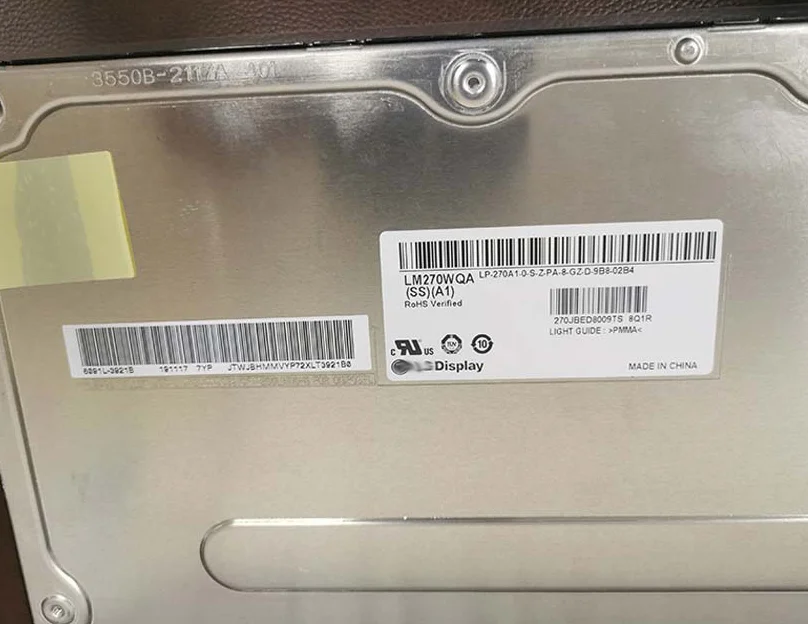 Imagem -04 - Nova Tela Ips Original Lm270wqa-ssa1 Ssb1 Ssc1 Ssc2 Lm270wqa-ssa2 Lm270wqa-ssa4 2k 144hz para Monitor Ag273qxp lg 27gl850