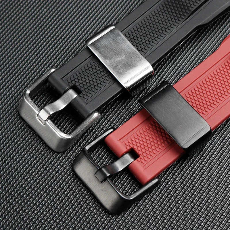 Men‘s Watch Accessories Band Replacement For Casio G-Shock MTG-B1000 G1000 Rubber Silicone Pin Buckle Bracelet