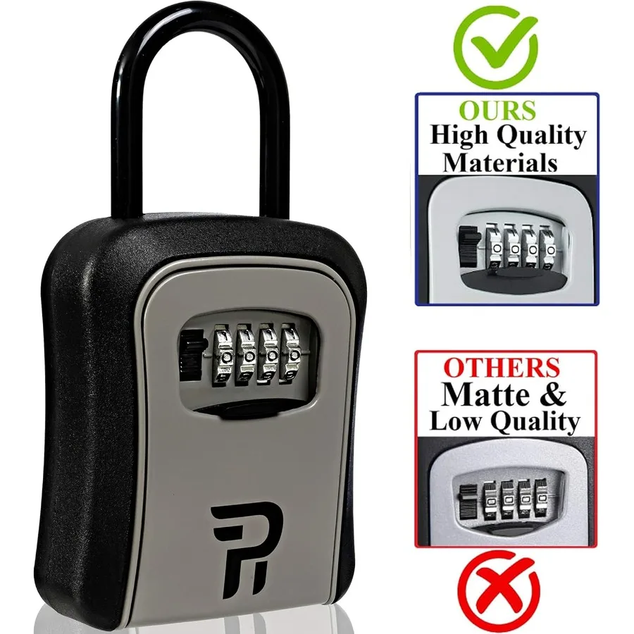 Key Lock Box for Outside Realtor Lockbox for House Keys Outdoor Combination Key Hiders to Hide a Key Safe Storage in Secure and
