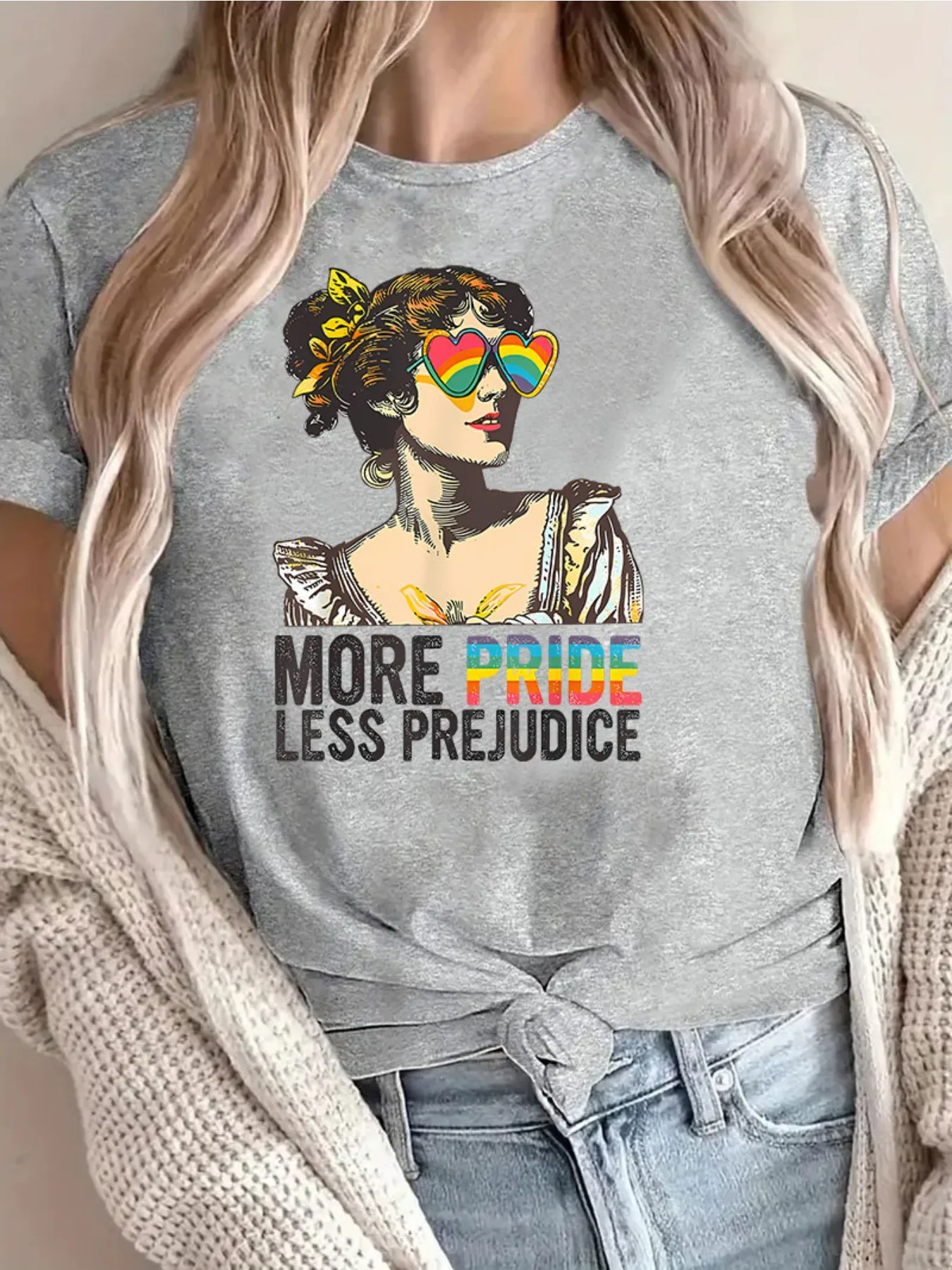 

More Pride Graphic Printing Summer Autumn Winter Cotton Men's and Women's T-Shirts Short Sleeves Luxury Outdoor Sports Brand