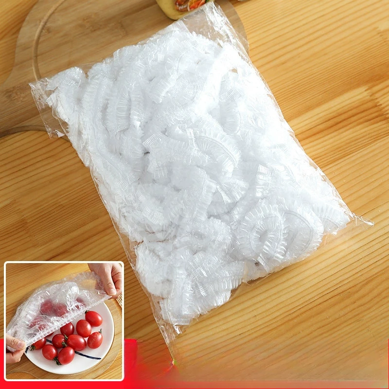 100 قطعة المطبخ المتاح الغذاء التفاف الغبار وعاء كوب غطاء تمتد طبقة حماية الثلاجة الفاكهة الخضار مجموعة غطاء