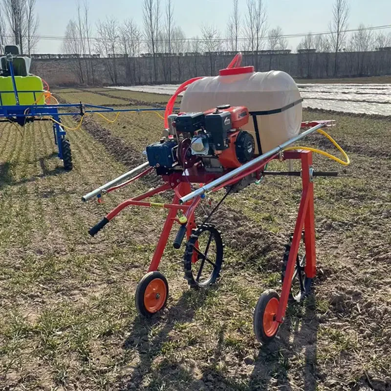 

100l Water Tank Self Propelled Cart Tractor Sprayers Pump Gasoline Engine Power Agriculture Sprayer Farm Machine