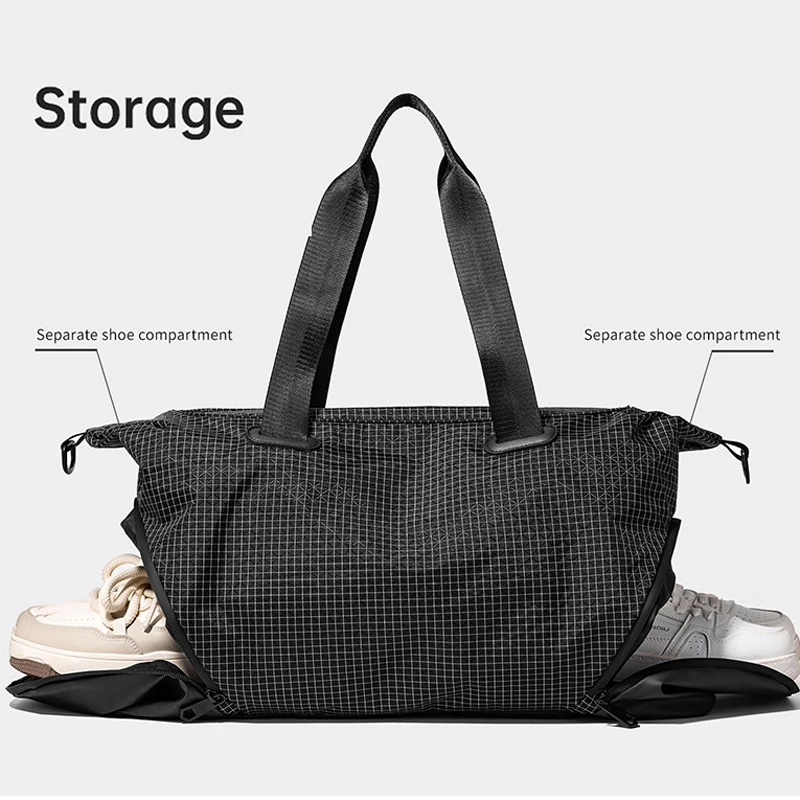 Bolsa bandolera táctica cuadros vichy para camping y senderismo - imagen 5