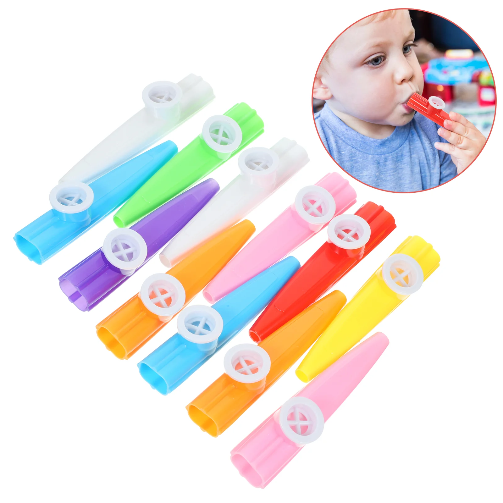 12 Pcs Children's Kazoo Instrument Professional Music Instruments Musical Insrument Kid Interesting Toy Birthday Present 10pcs