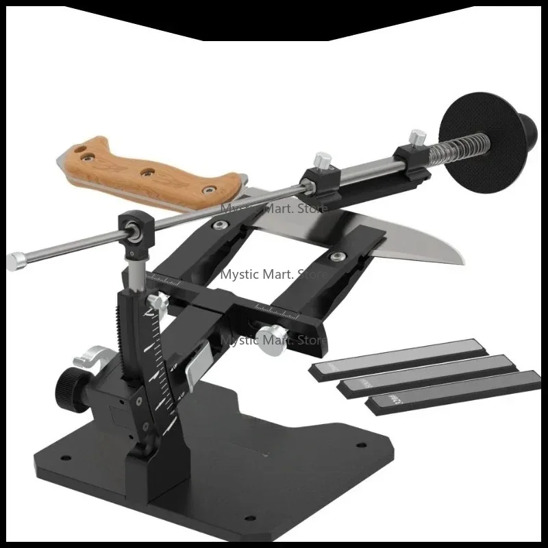 

Guided Sharpening System Aluminum Professional Sharpening Tool Sharpening Set with 3 Dia-mo-nd Grinding Discs