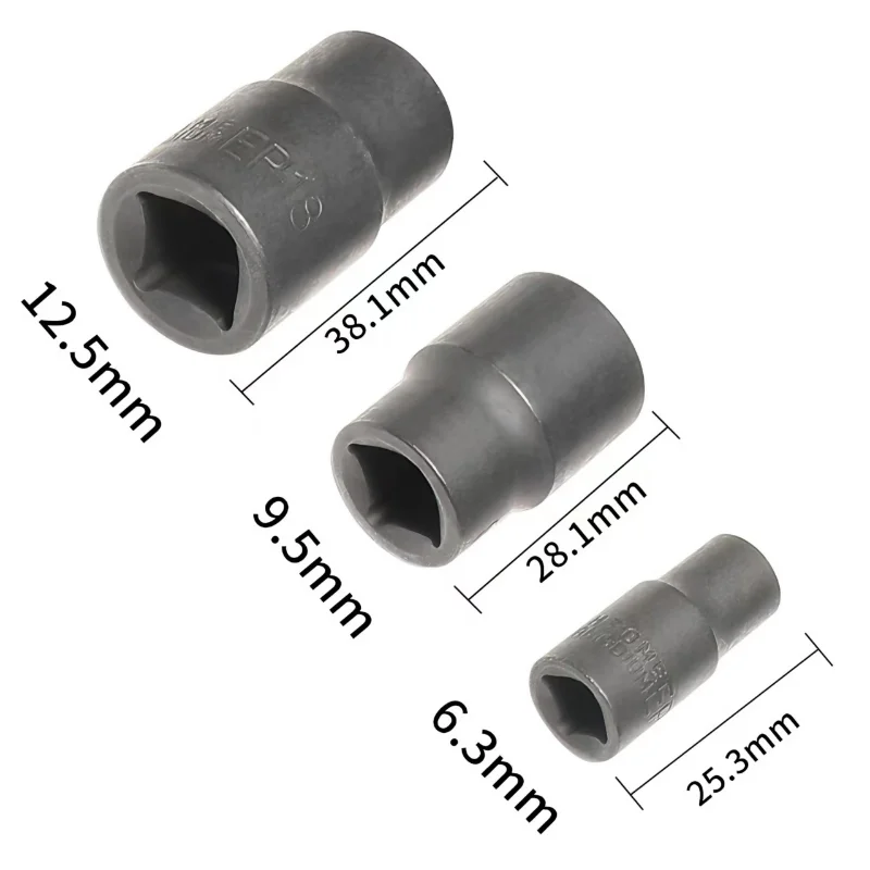 For Tesla Battery Pack Screw Removal External Torx Plus Socket Set 5 and 6 Point Socket EP4, EP5 - EP32 1/2'' 3/8'' 1/4'' Tool view 4