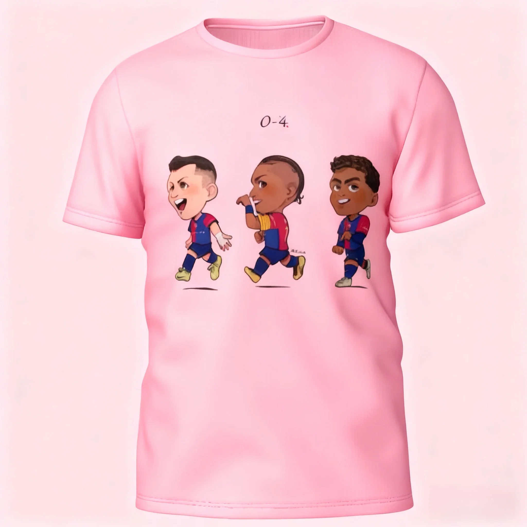 2025 جديد البوليستر قصيرة الأكمام ثلاثية الأبعاد مطبوعة برشلونة هجوم طباعة الرجال والنساء التجفيف السريع تنفس تي شيرت #2