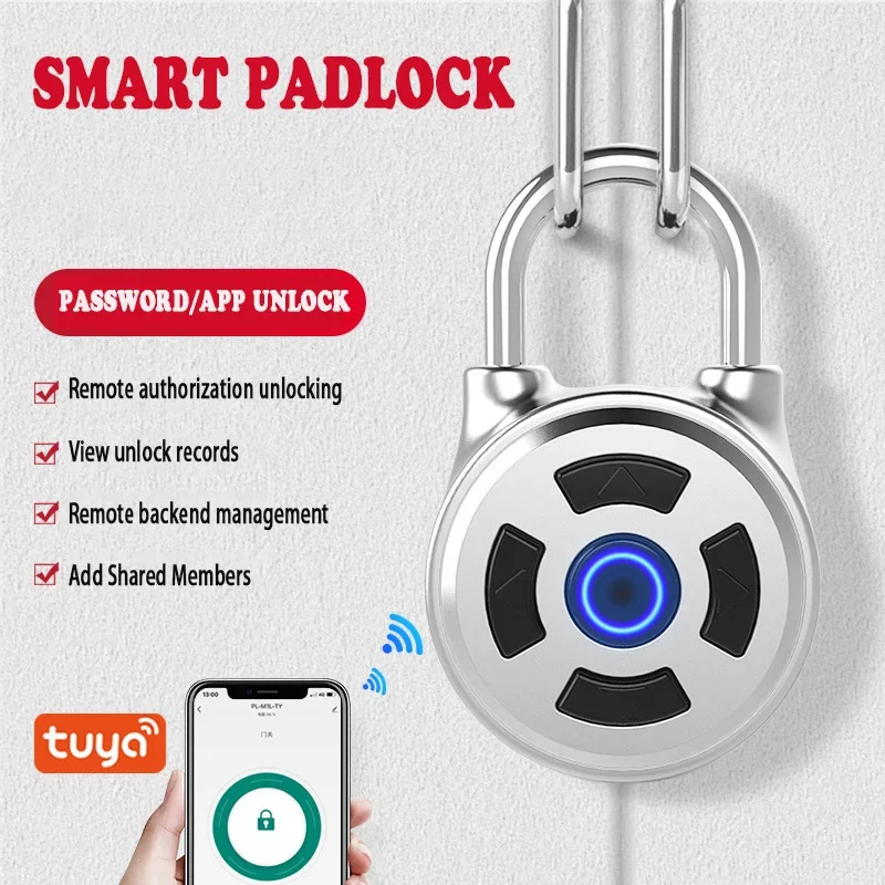 tuya-smart-password-lock-bluetooth-smart-door-padlock-digital-electronic-lock-keyless-rechargeable-security-protection