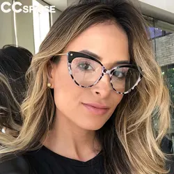 45639 Cat Eye Glasses Frames Women Trending Styles Brand Eyeglasses TR90 Optical Fashion Computer Glasses