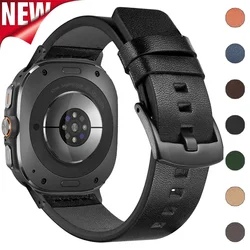 Leather Band for Samsung Galaxy Watch 7 Ultra 47mm No Gaps Strap Business Bracelet for Galaxy Watch Ultra 47mm Wristband Correa
