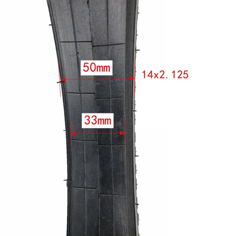

14x2.125 Solid Tire Puncture Proof Rubber Wheel For Electric Scooter 57-254 Non-slip Wear Resistant Replacement Tyre