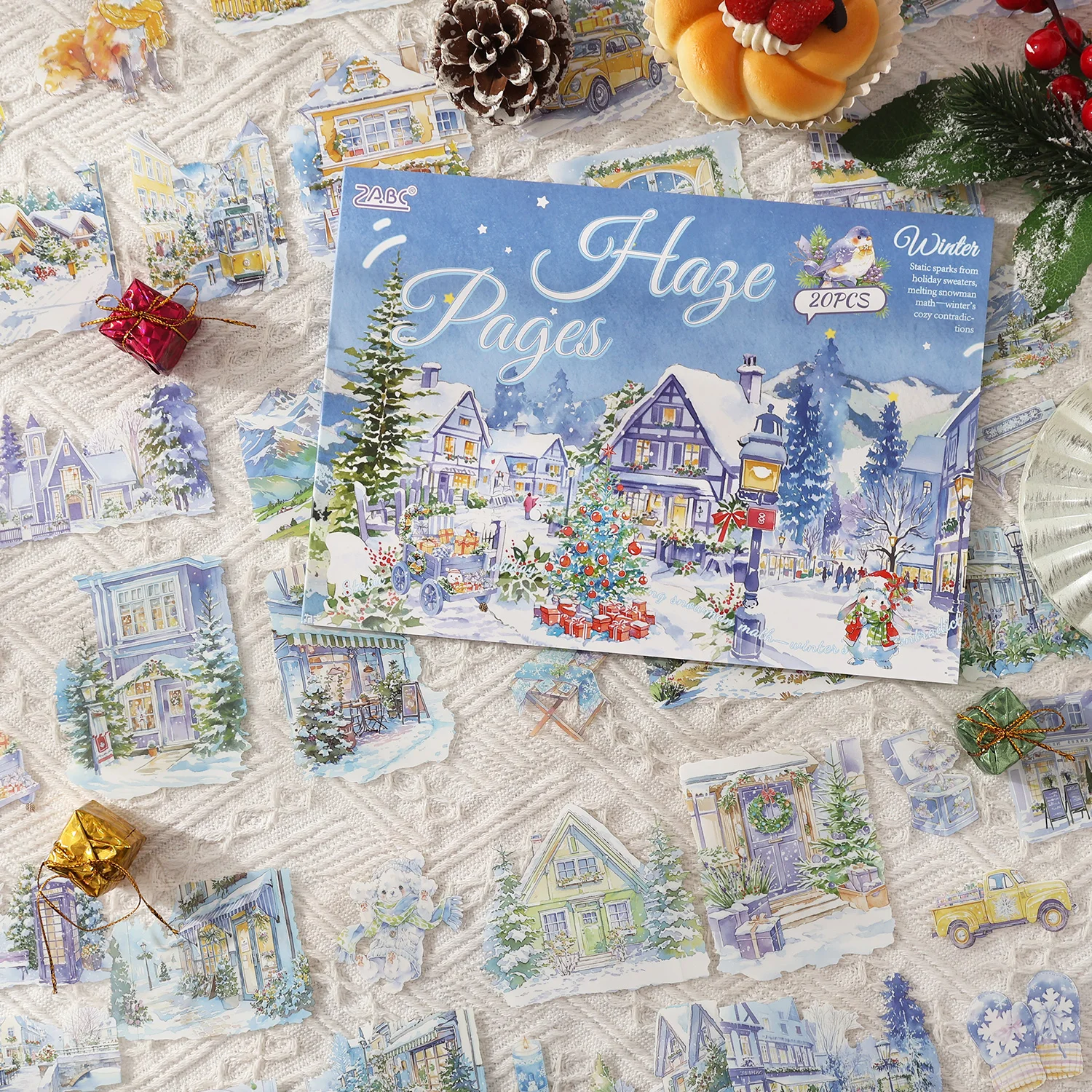 

20 шт., наклейки для домашних животных, книга, четыре сезона, пейзаж, декоративный материал для скрапбукинга ручной работы для дневника, альбома, принадлежности для рукоделия