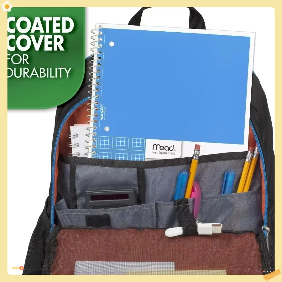 Quaderno a spirale verde, 100 fogli di carta a righe con grafico a 1 soggetto, ideale per appunti scolastici/ufficio e scrittura quotidiana