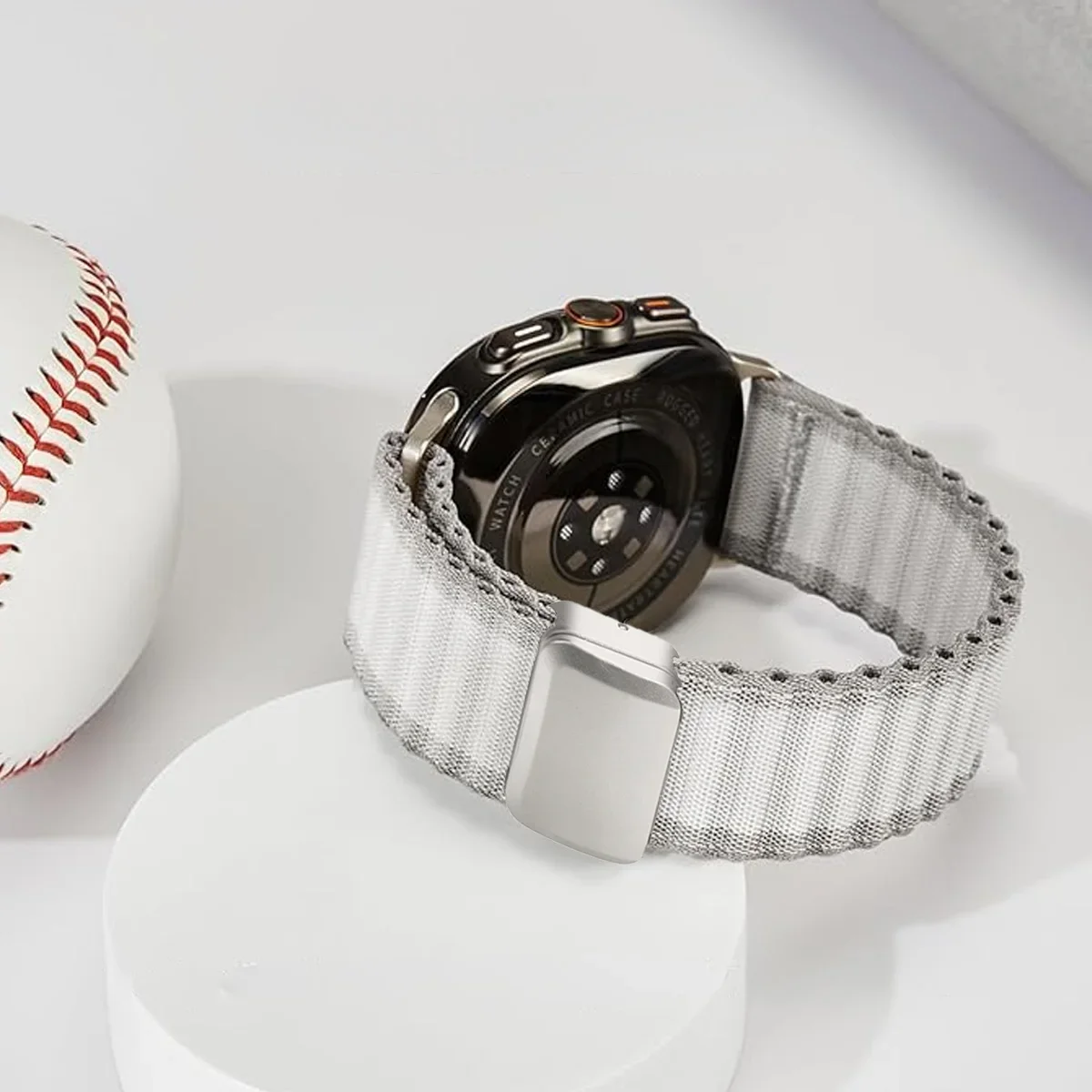 نايلون الرياضة المغناطيسي سوار لساعة سامسونج جالاكسي الترا حزام 47 مللي متر درب حلقة العصابات لساعة جالاكسي 7 الترا 47 اكسسوارات