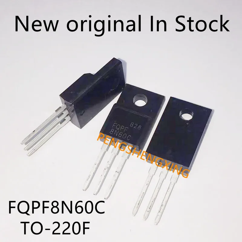 10 قطعة/الوحدة FQPF8N60C TO-220F 8N60C 8N60 TO220F FQPF8N60 8A 600V جديد الأصلي بقعة الساخن بيع