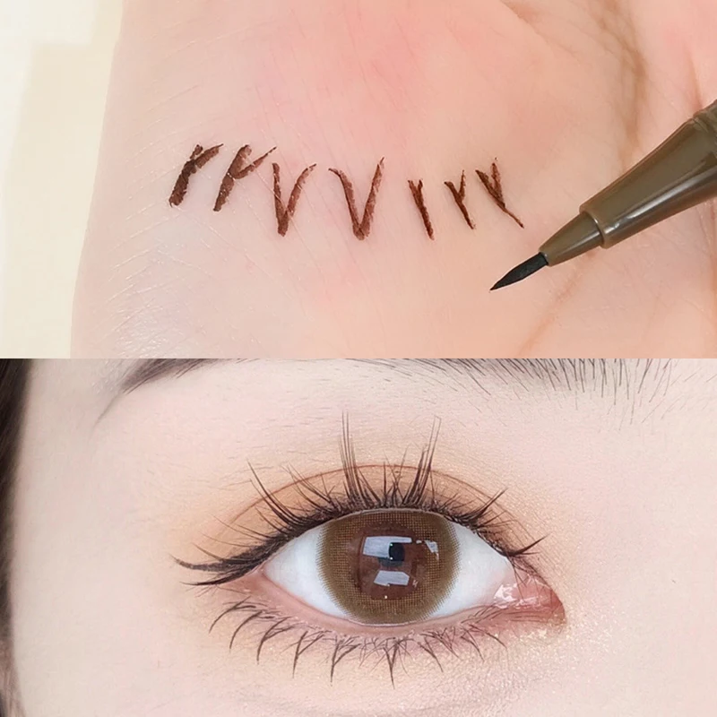 دائم كحل السائل القلم ماتي السلس سريعة الجافة مقاوم للماء غير تلطخ رقيقة جدا كحل السفلى رمش القلم أدوات التجميل