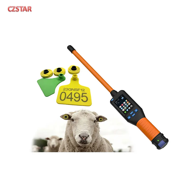 ISO11784/85 FDX-B RFID Stick Reader Rfid Scanner Animal tag reader 134.2khz animal ear tags reader Czstar