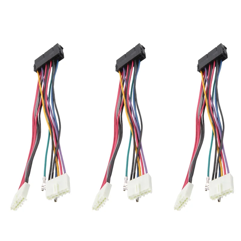 A23F-20Pin ATX To 2-Port 6Pin AT PSU Converter Power Cable 20 Pin ATX To AT Power Cable 20Cm For 386 286 486 586 Old Computer