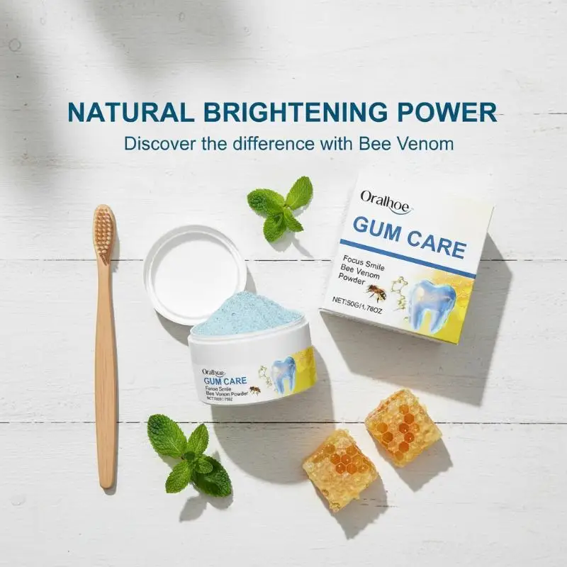 Bee Venom Toothpaste with Gentle Whitening Formula Polishes Teeth Strengthens Gums Suitable for Family Use