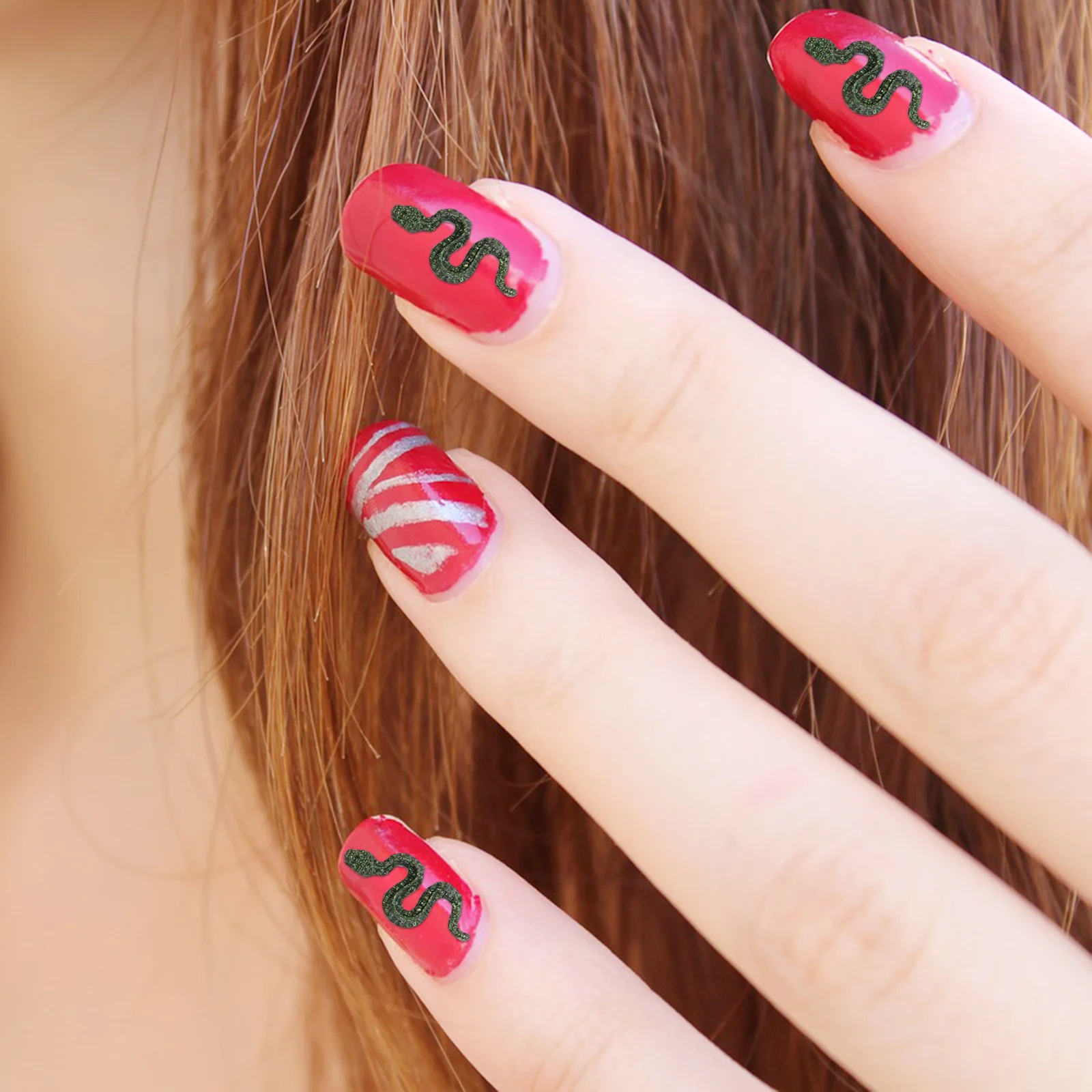 

1Set Snake Nail Charms Unique Design Nail Art Jewels for Women Fade Resistant Manicure Decorations for Acrylic Gel Nails Use