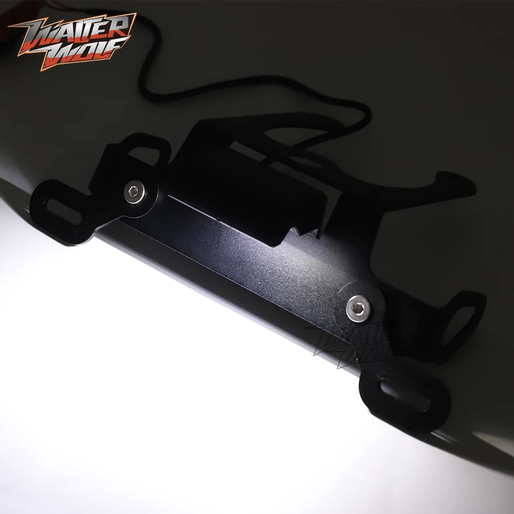 FZ1 Short License Plate Holder For YAMAHA FZ 1 FZ8 Fazer FZ1N Tail Tidy Fender Eliminator LED Light Frame Motorcycle Accessories