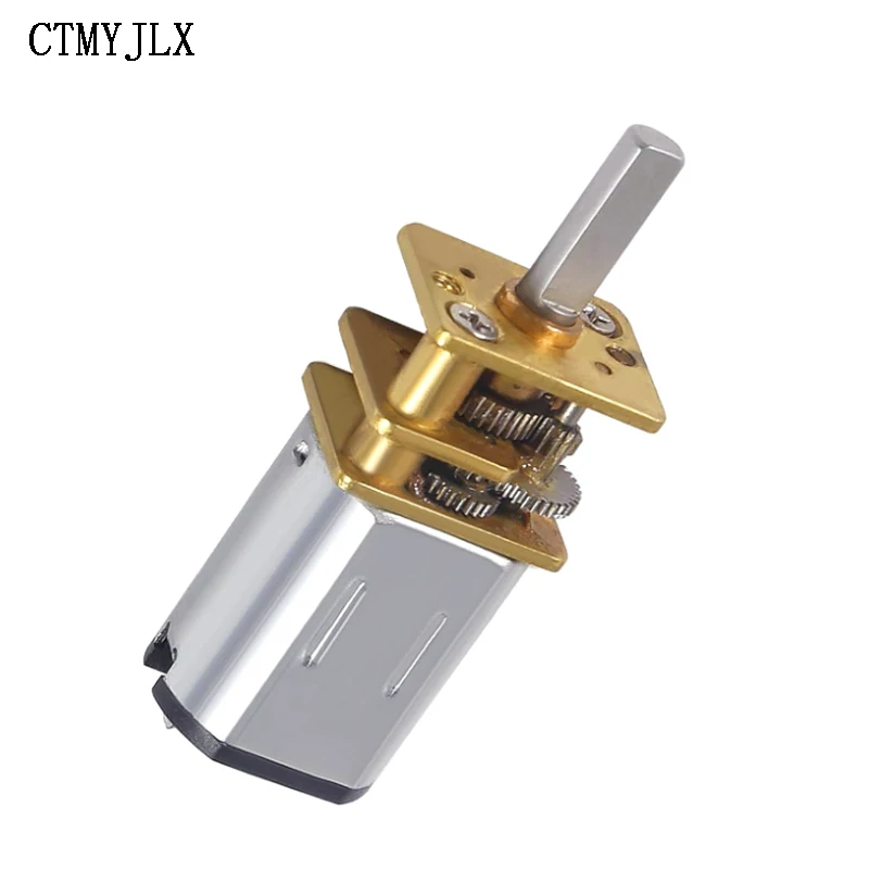 10pcs DC 3V 6V 12V GA12-N20 Micro Metal Gear Motor Gear Wheel Gear Motor 15RPM 30RPM 50RPM 100RPM 200RPM 300RPM 500RPM 1000RPM
