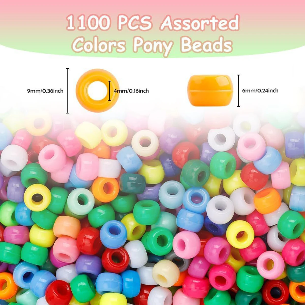 500pcs 9mm Mixed Transparent A - Jewelry Making Essentials review and price