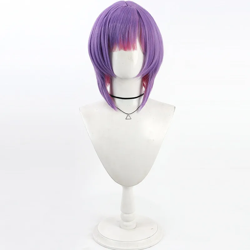 Virtual YouTube Vtuber Tokoyami Towa Cosplay Wig Halloween Carnival Party Props Synthetic Hair Heat Resistant Fiber + Wig Cap