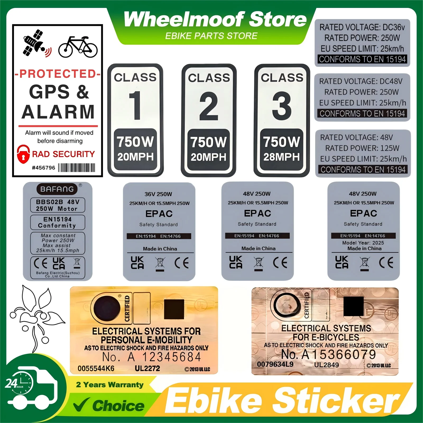 �y�Z�[�����z���]�ԃf�J�[���AEBIKE �X�e�b�J�[�A36V 48V 250W �d�����]�ԃ��x���ABafang Tongsheng ����т��̑��̃u�����h�ϊ��L�b�g�ƌ݊�������