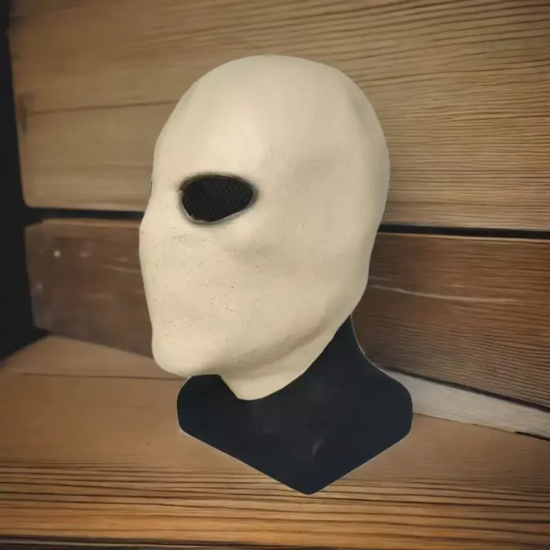 Faceless Man Mask Head Set, Halloween Horror Face, Latex Cosplay, Dress-up Props