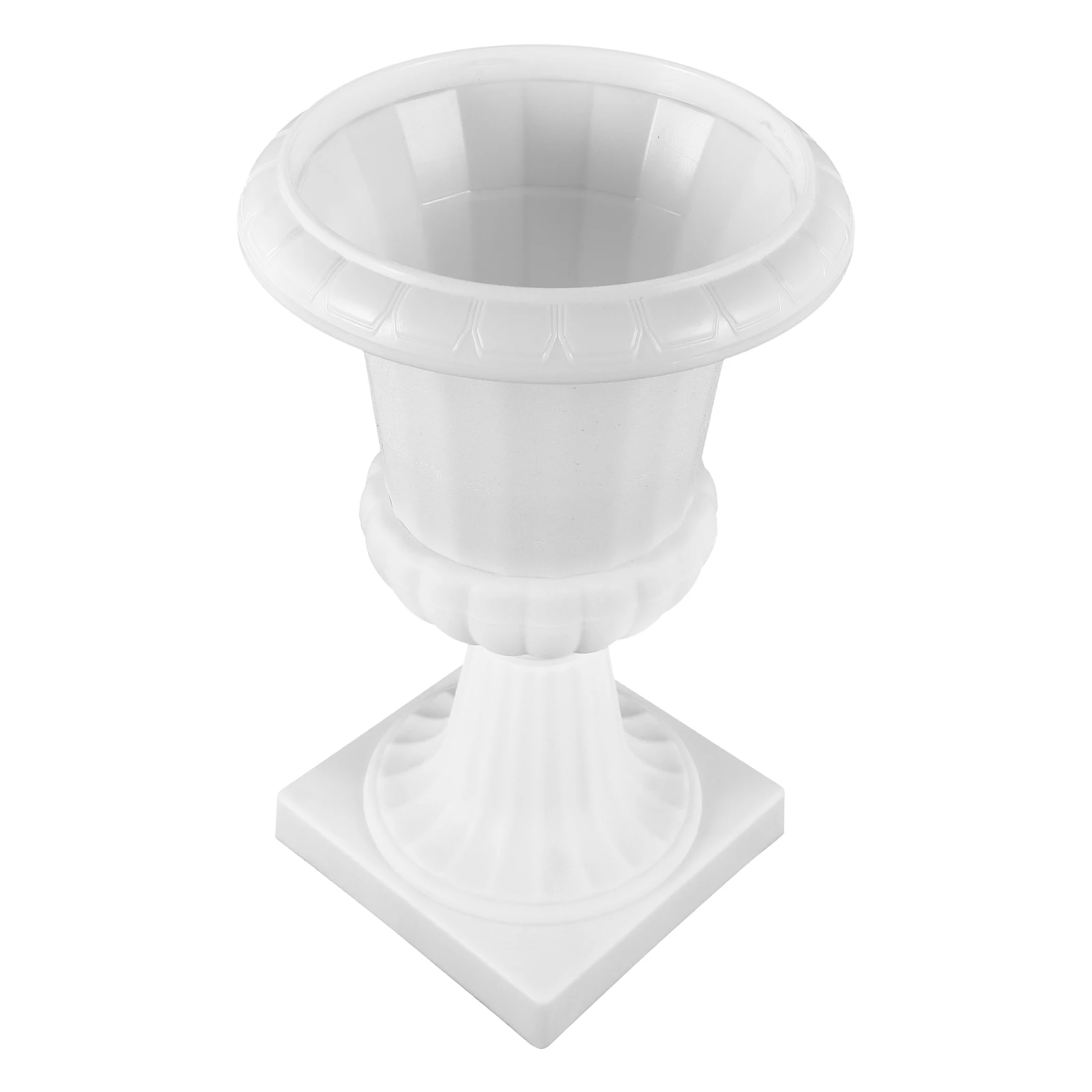 

Simulated Flower Decorative Pot Plastic Planter for Indoor Home Wedding Party Stable Roman Column Design Flower