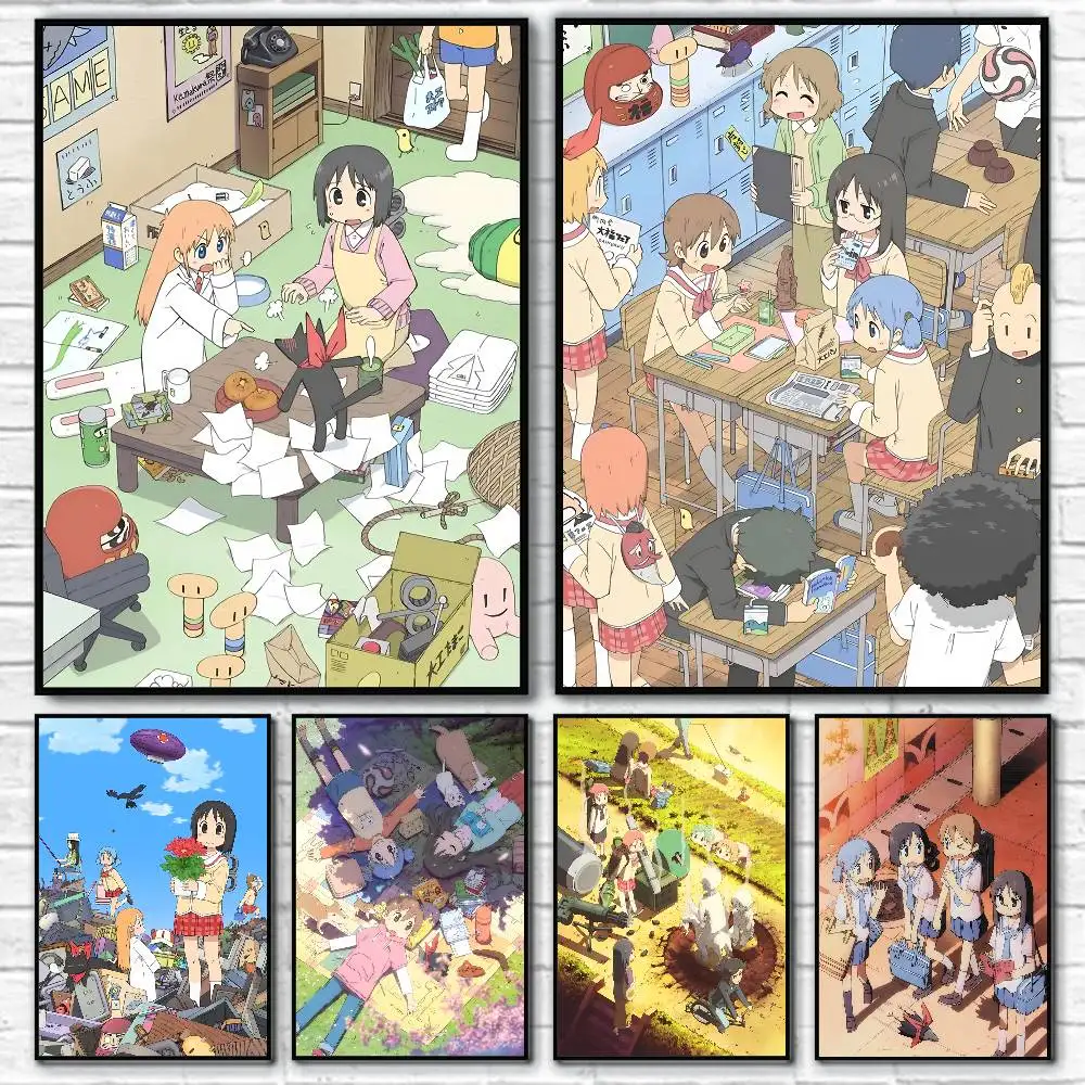 Pósteres de Anime N-Nichijou My O-Ordinary Life, impresión HD, decoración artística de pared Vintage para el hogar, sala de estudio