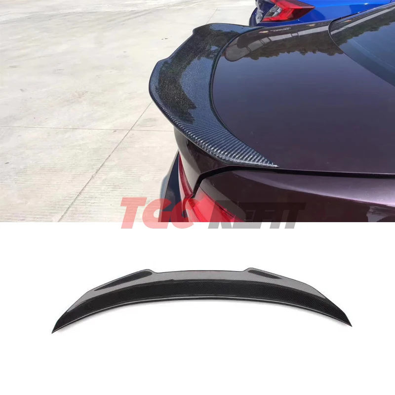 For BMW 4 Series F32 F36 PSM Style Real Carbon Fiber Rear Tail Wing Trunk Lip Spoiler Car Products Exterior Parts