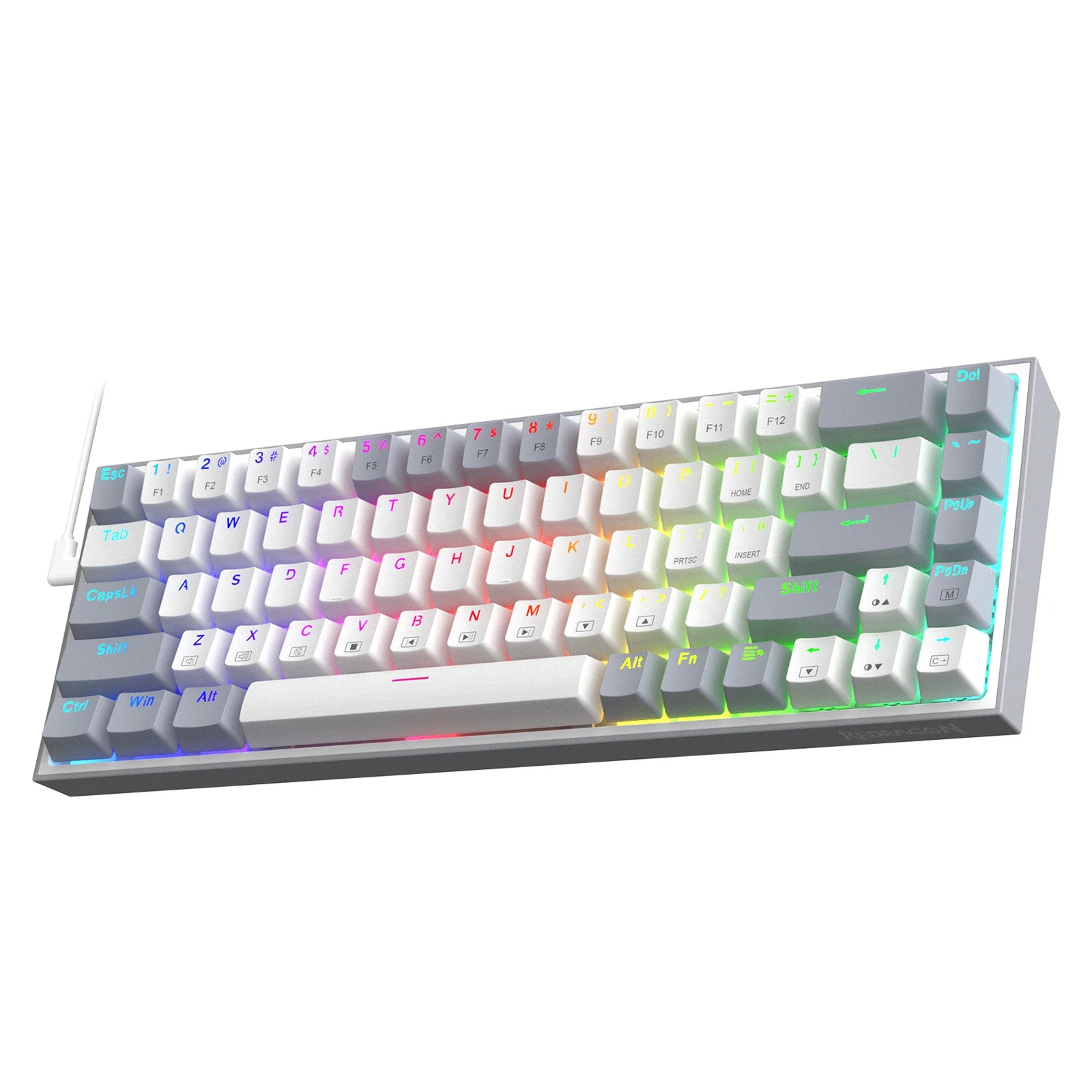 

Wired RGB Gaming Keyboard, 68 Keys Hot-Swappable Compact Mechanical Keyboard