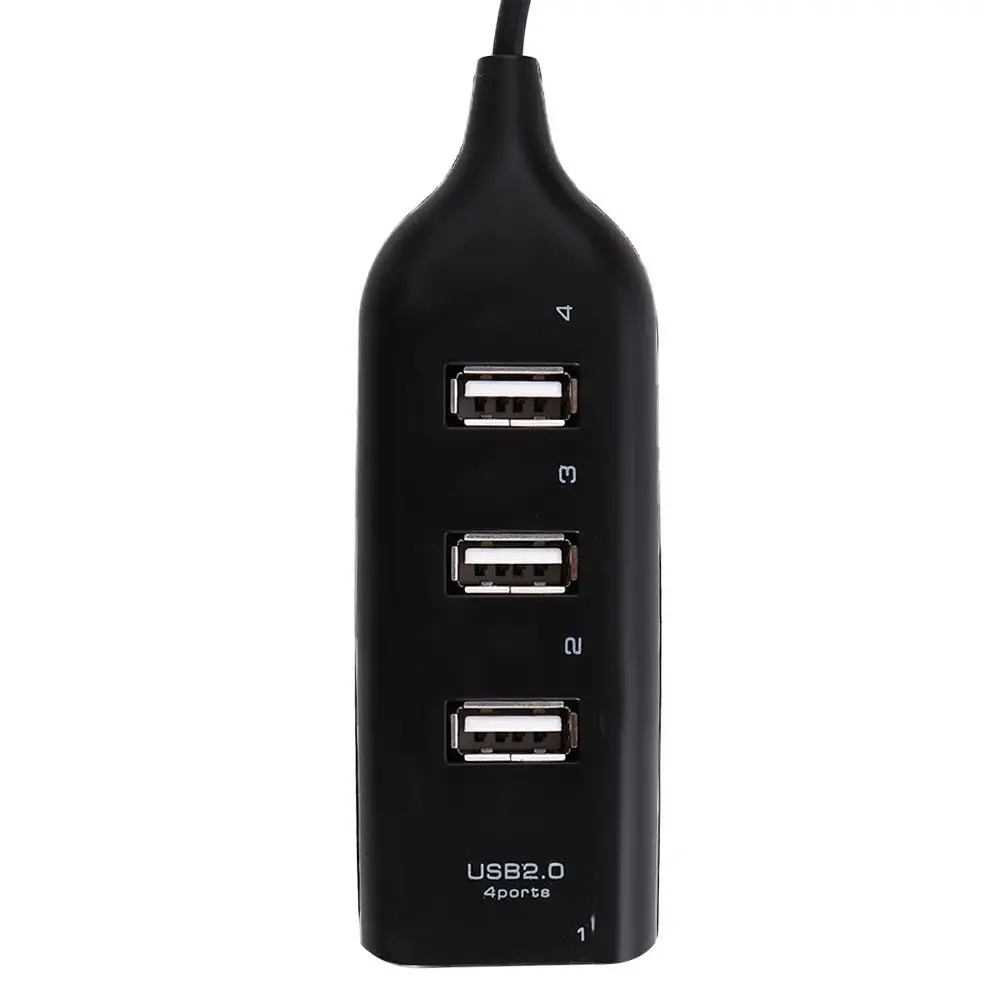 Adapter USB Hub Rozdzielacz USB do Laptopa Akcesoria Peryferia Hub USB 4 Porty USB 2.0 z Zasilaczem Rozszerzacz