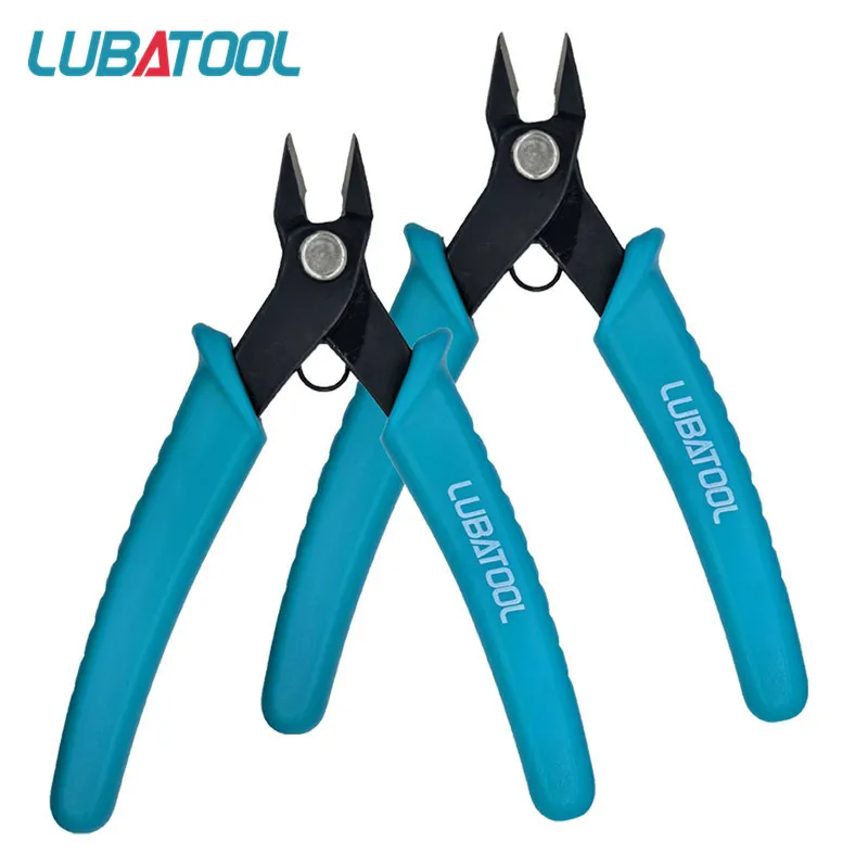 Lubatool micro cortador de fio eletrônico de precisão cortador nivelado e alicate de corte lateral corte limpo para modelo kits de modelo de jóias