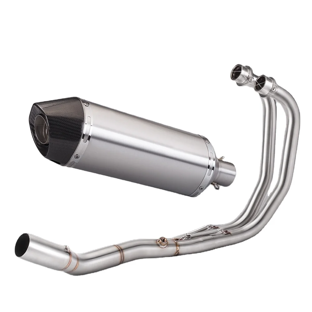 

STLFHigh QualityFor YAMAHAs R3 R25 MT05 MT03 Motorcycle Full Exhaust System Escape Slip on Front Tube Link Pipe Full Exhaust Pip