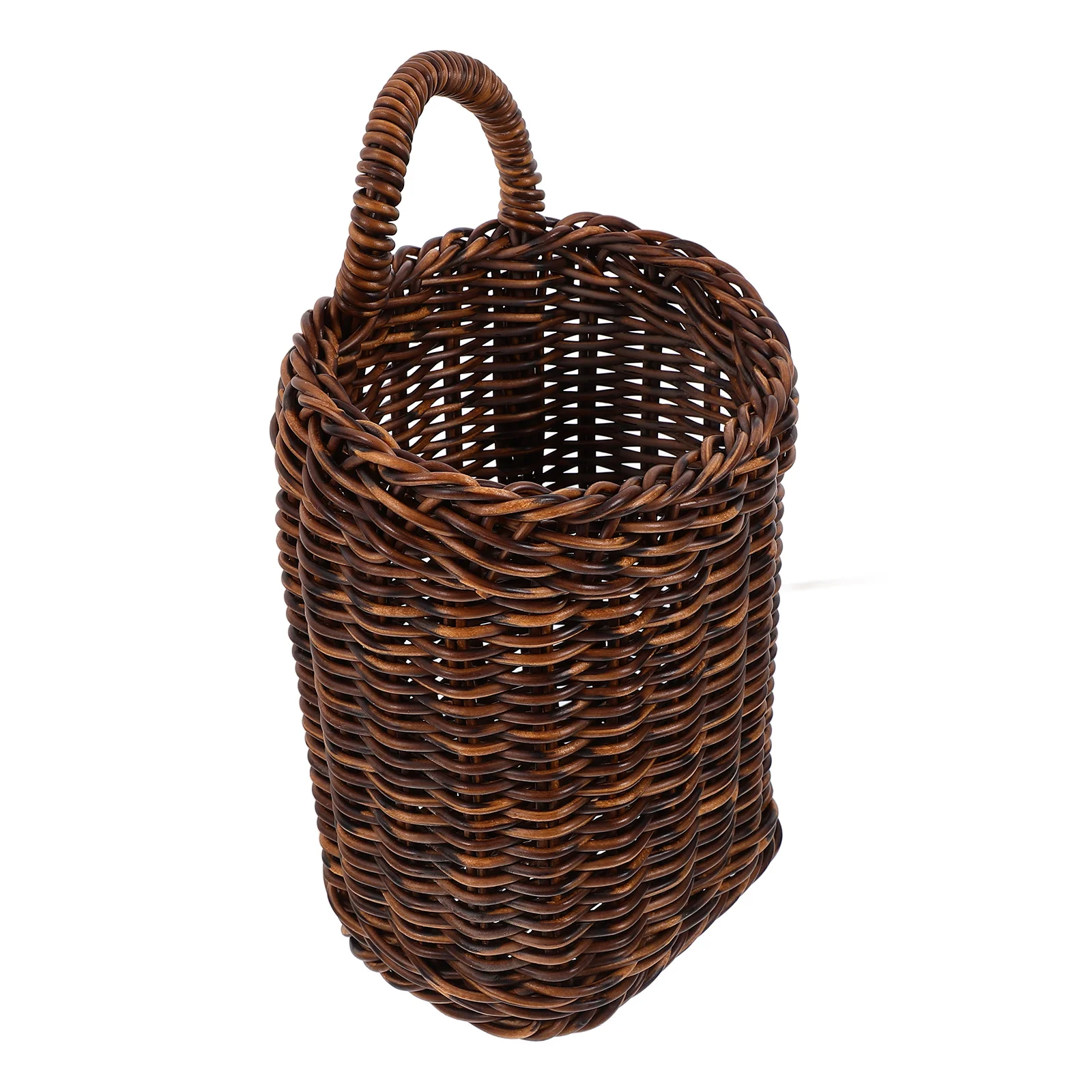 

Rattan Storage Basket Hanging Kitchen Onion Baskets Decor for Organizing Fruit Vintage Decorative