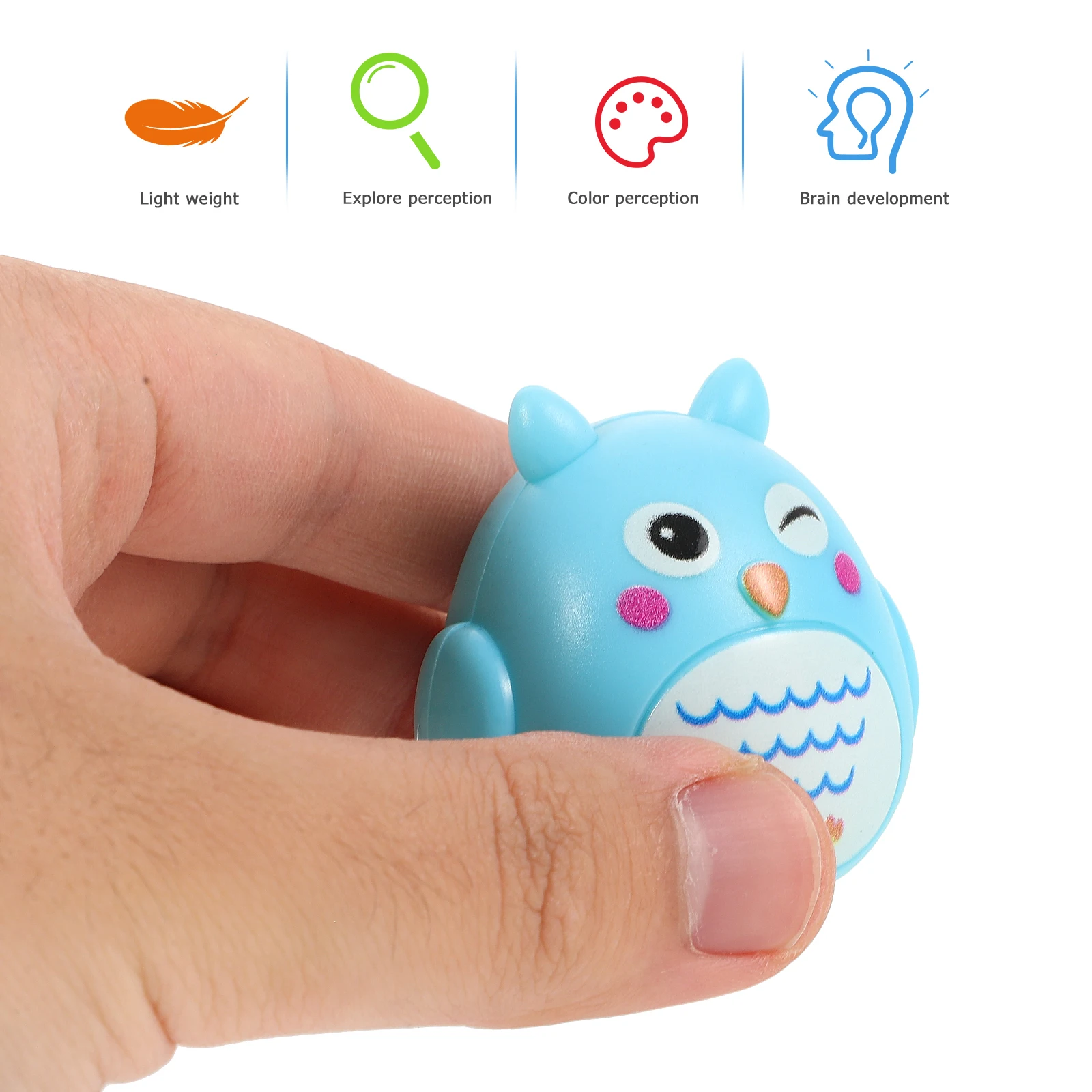 Mini voiture électrique en forme d'animal, 6 pièces, jouets pour bébés et tout-petits, voitures à Friction en Pp