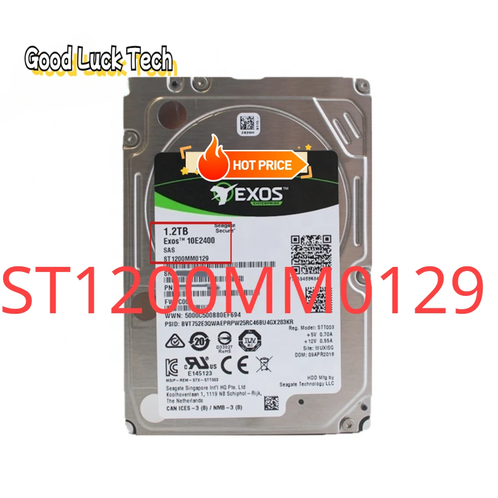 1.2TB HDD For Sea-gate ST1200MM0129 Low Price 1.2TB SAS 12G 10K Enterprise HDD Tools Hard Disk Drives  Server