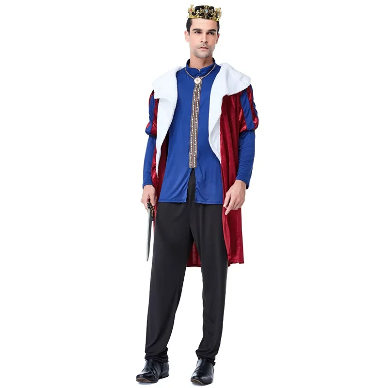 Halloween European Court Medieval English Kings Cosplay Costumes